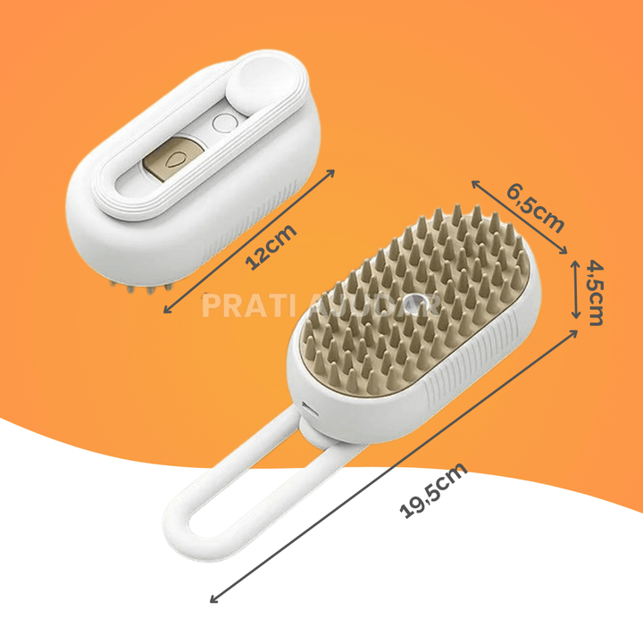 VaporPet 3 em 1 - Escova a vapor para pelos do pet