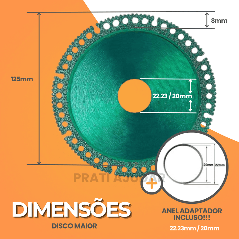 Disco de corte - Prati Ajudar
