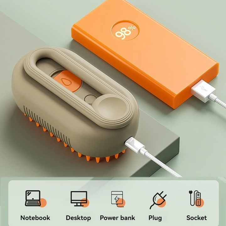 VaporPet 3 em 1 - Escova a vapor para pelos do pet