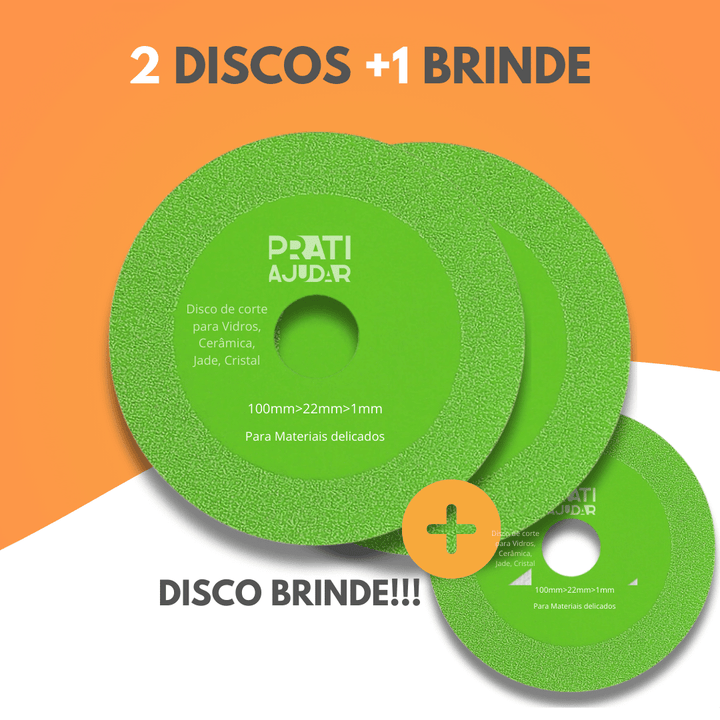 Disco De Corte De Vidro - 3 discos
