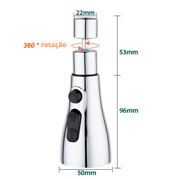 LavaForte - Ponteira de Torneira Premium para cozinha